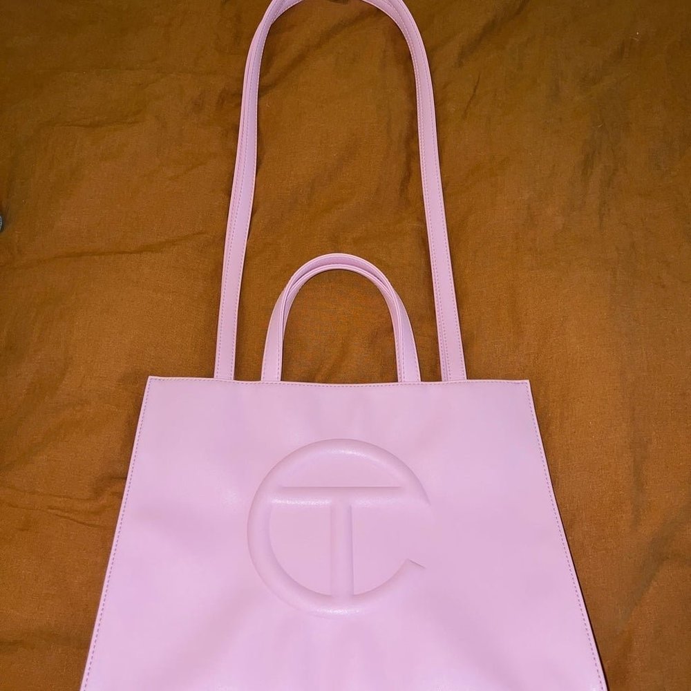 Bubblegum Telfar Medium Shopping Bag
